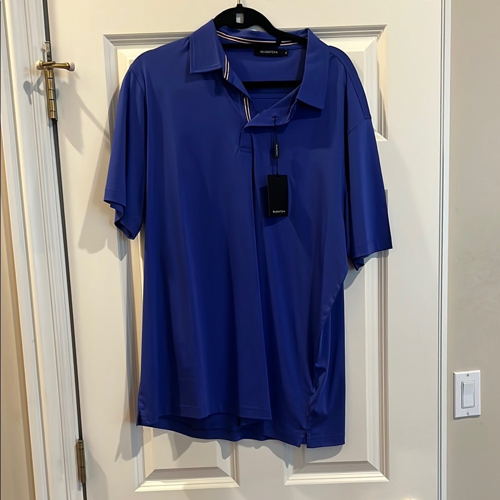 Bugatchi Blue Men's Polo Shirt